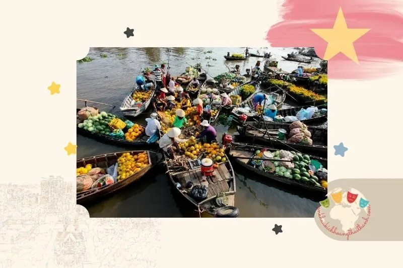 Chợ nổi Cái Bè