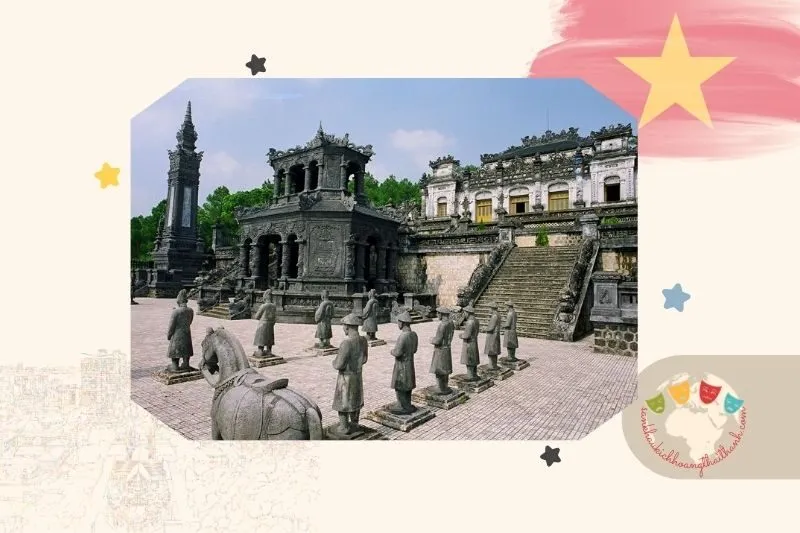 Những Khu Vực Nổi Bật Bên Trong Lăng Khải Định